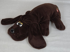 VTG Dark Brown Plush Pound Puppy Dog 1985 Stuffed Animal 18" Collectible Cuddles