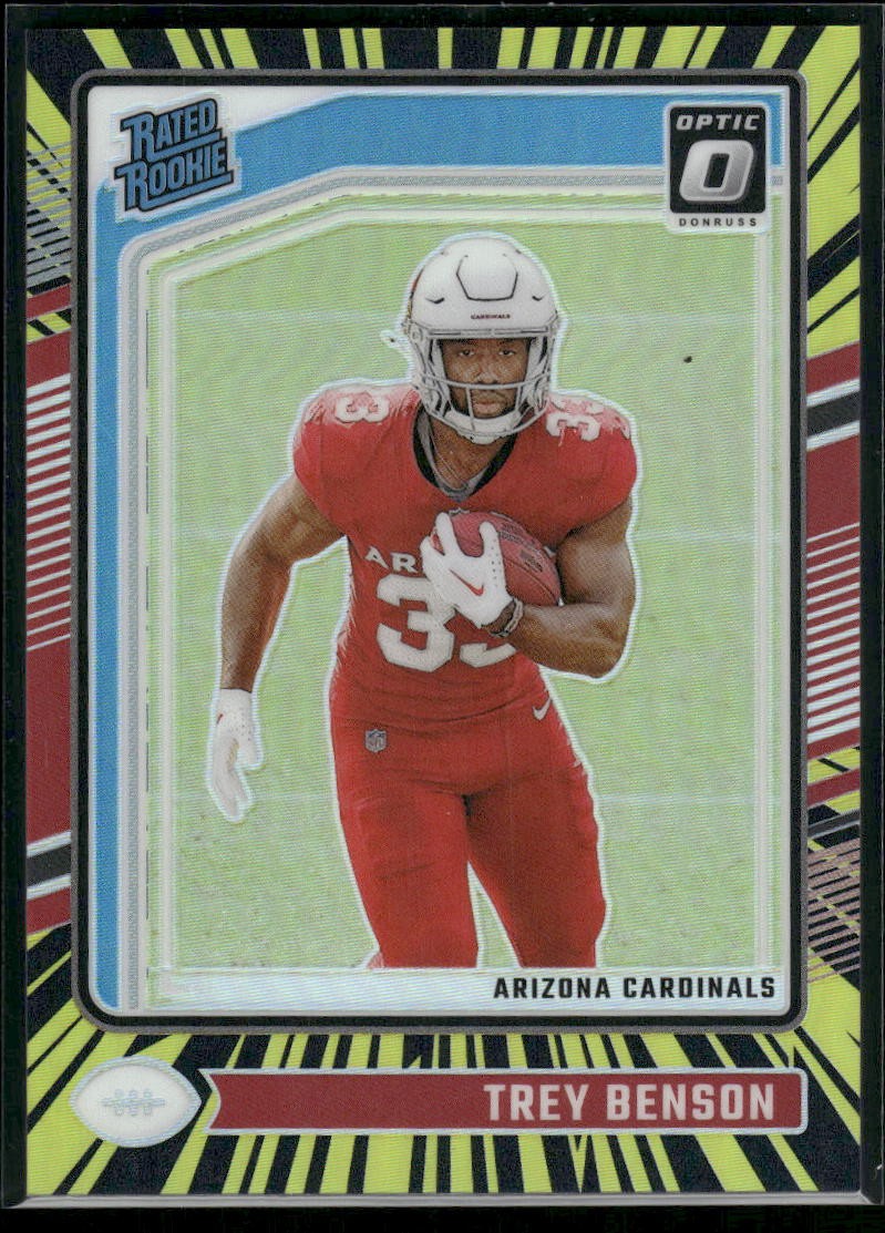 2024 Donruss Optic Trey Benson Electricity Rated Rookie /75 #293