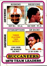 1980 Topps #282 Ricky Bell Isaac Hagins Lee Roy Selmon