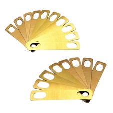 8/10pcs Guitar Neck Shims Brass For Electric Guitar Bass 0.2mm 0.5mm 1mm