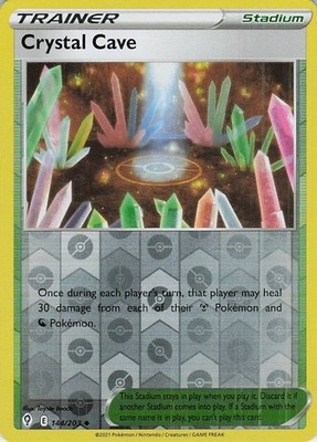Crystal Cave Uncommon SWSH07: Evolving Skies 144/203 LP Reverse Holo