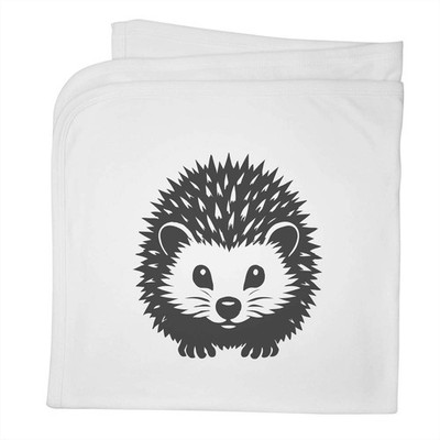 Babydecke/Tuch 'Süßer flauschiger Igel mit stacheligem Haar' aus Baumwolle (BY00044366)