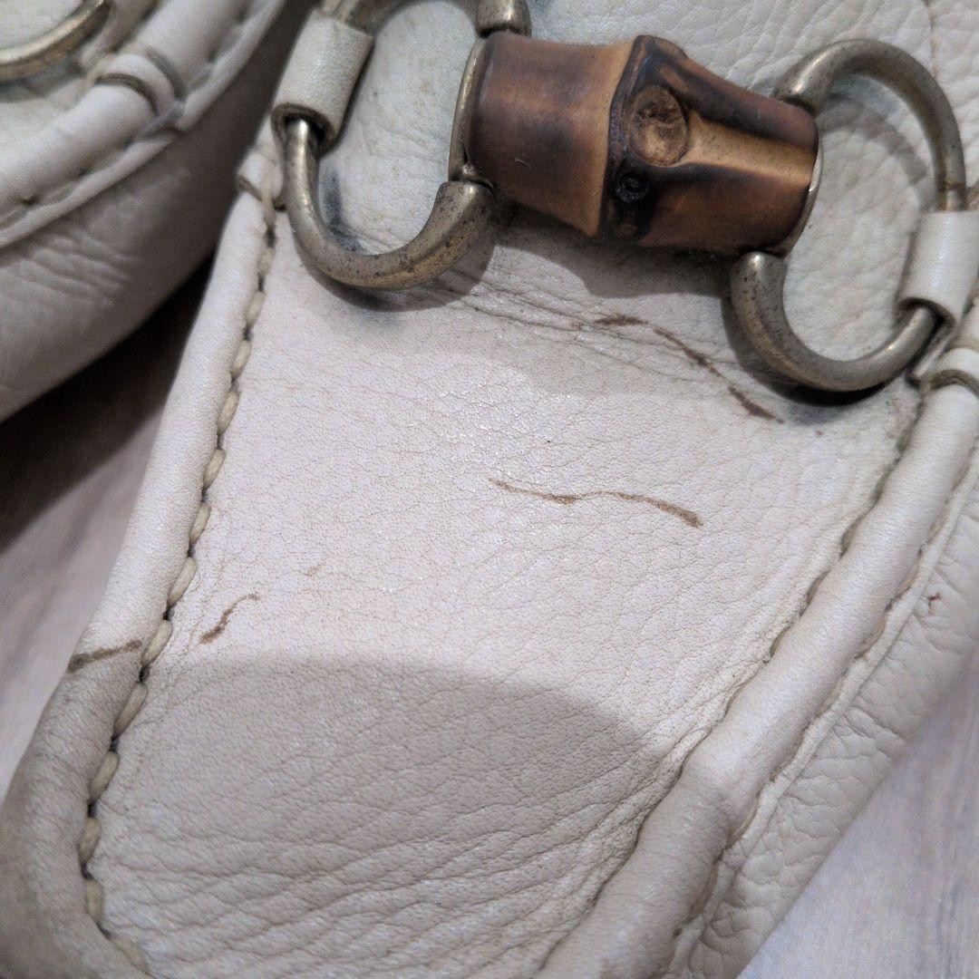 GUCCI Women's Loafers Horsebit Leather White EU36/US6 113288c thumbnail 16