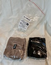 Headband Ear Warmers for winter. Unisex 2pk 1-tan 1-black