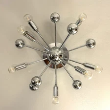 Sputnik or Copernicus Chandelier Light Fixture