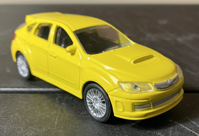 #ad Yellow 1 43 Scale Subaru Impreza WRX STi Diecast CLEAN NM Made In China $4.87