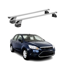 Menabo Dachträger Grundtäger für Ford Focus 2004-2011 75kg Stahl Silber 2 tlg