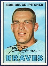 1967 TOPPS #417 BOB BRUCE (VG to EX) BASEBALL CARD - ATLANTA BRAVES