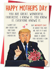 Funny Mothers Day Card, Humor Mothers Day Gifts for Mom from Daughter Son