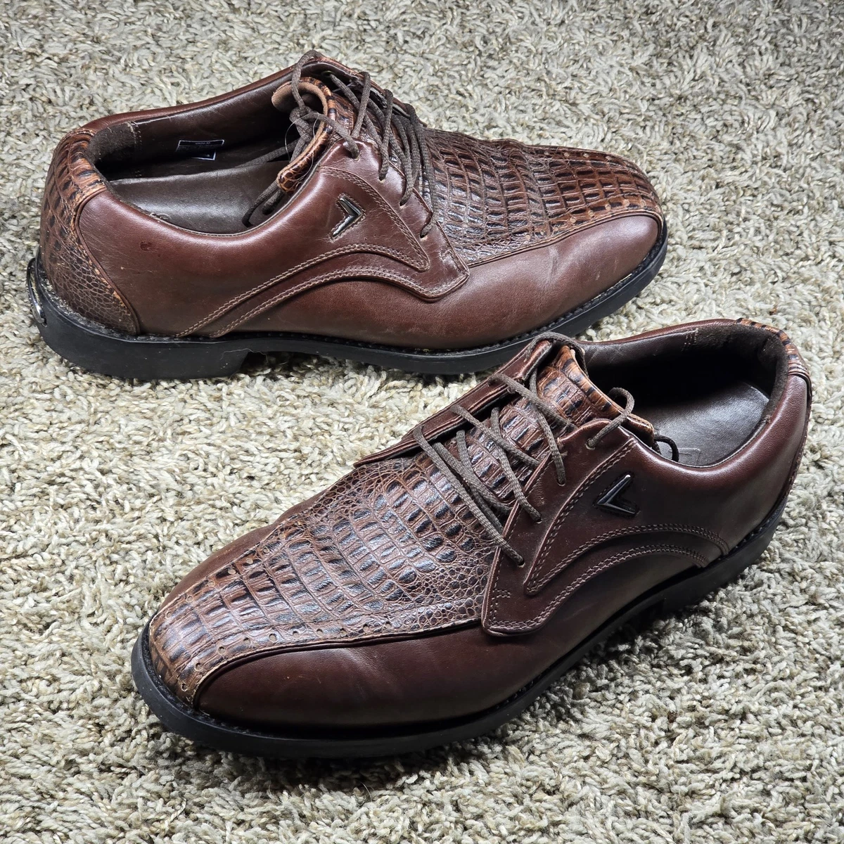 Callaway sz 9.5 Brown Leather Spikeless Golf Shoes M386-04 Callaway Golf Men main image 2