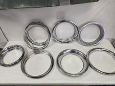 Lot Of 10 Miscellaneous 13inch 14inch 15inch 16inch Stainless Steel Trim Rings