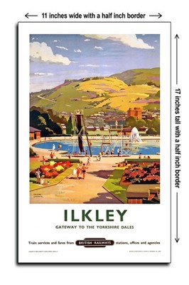 1957 Ilkney Gateway to the Yorkshire Dales British Railways - 11x17 Poster