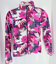    Columbia Kids Floral Fleece Jacket Full Zip   Size M   