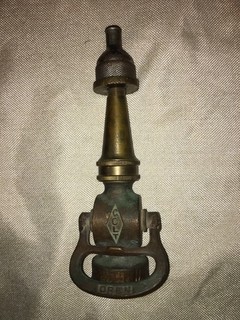 VINTAGE COLT BRASS FIRE HOSE NOZZLE