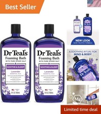 Dr Teal's Lavender Foaming Bath with Epsom Salt - Soothing Self-Care, Pack of 2