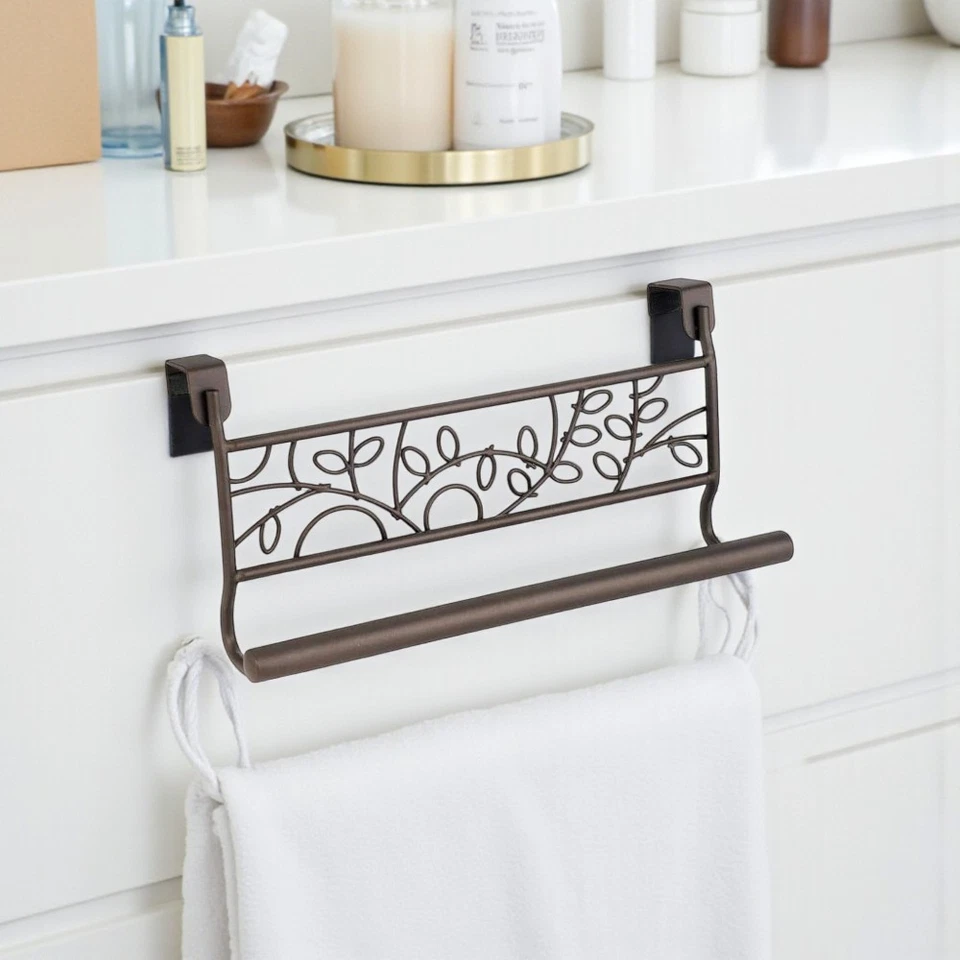 Крючки для полотенца поверх шкафа 9,7 дюйма L бронзовая прочная стальная проволока резиновая подкладка - Изображение 2 из 2