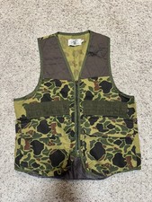 Vintage 70s RedHead Mens Size M Duck/Frogskin Camo Bird Hunting Field Game Vest