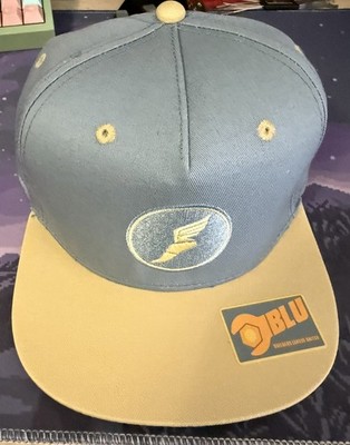 New Team Fortress 2 TF2 BLU Valve Hat Snapback Cap Loot Gaming Steam Blue