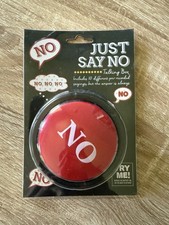 "Just Say No" Electronic Talking Toy Box 10 Recorded different no's Fun Toy