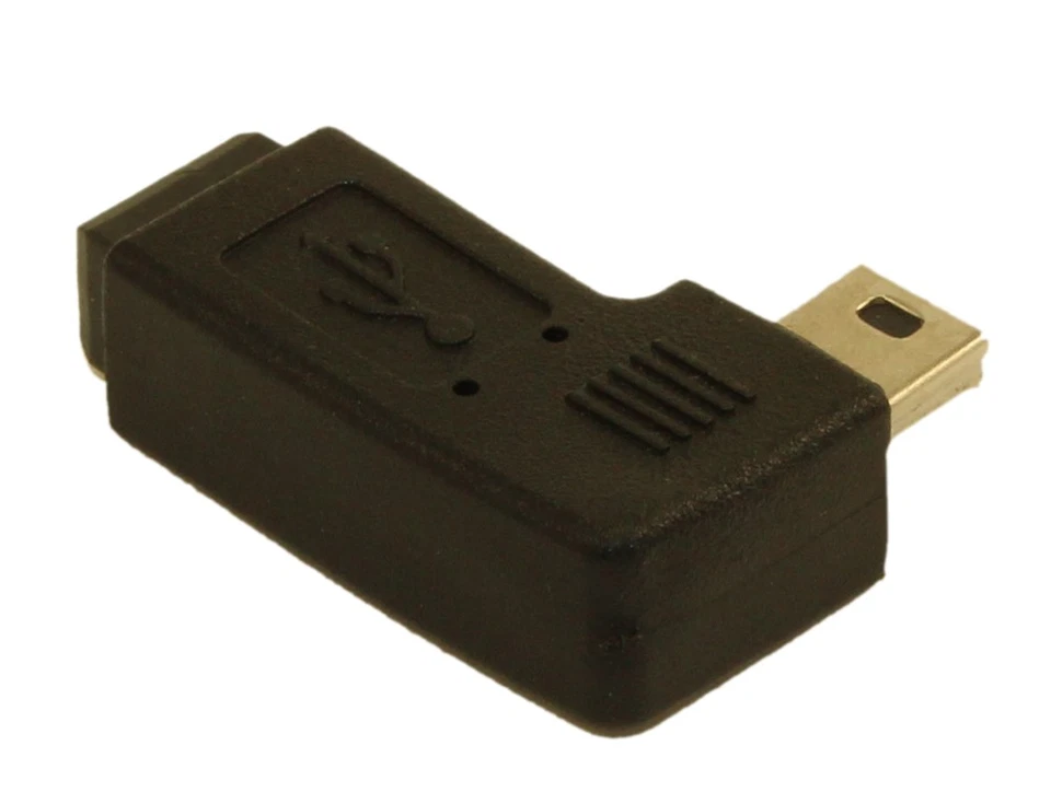 Mini-B 5pin Male to Mini-B 5pin Female RIGHT Angle Adapter - Image 2 of 3