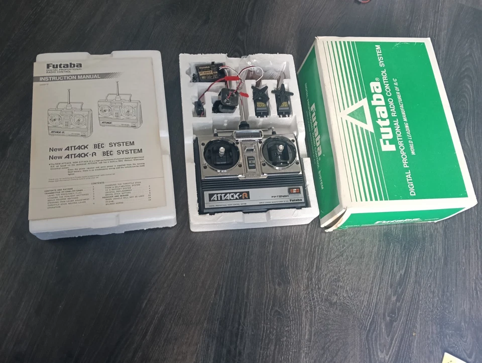 FUTABA ATTACK SPORT R FPT2BR Controller Sender RC FUNK SET SERVO EMPFÄNGER - Bild 2 von 4