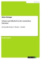 Scham Und Alkohol In Der Russischen Literatur (Buch)