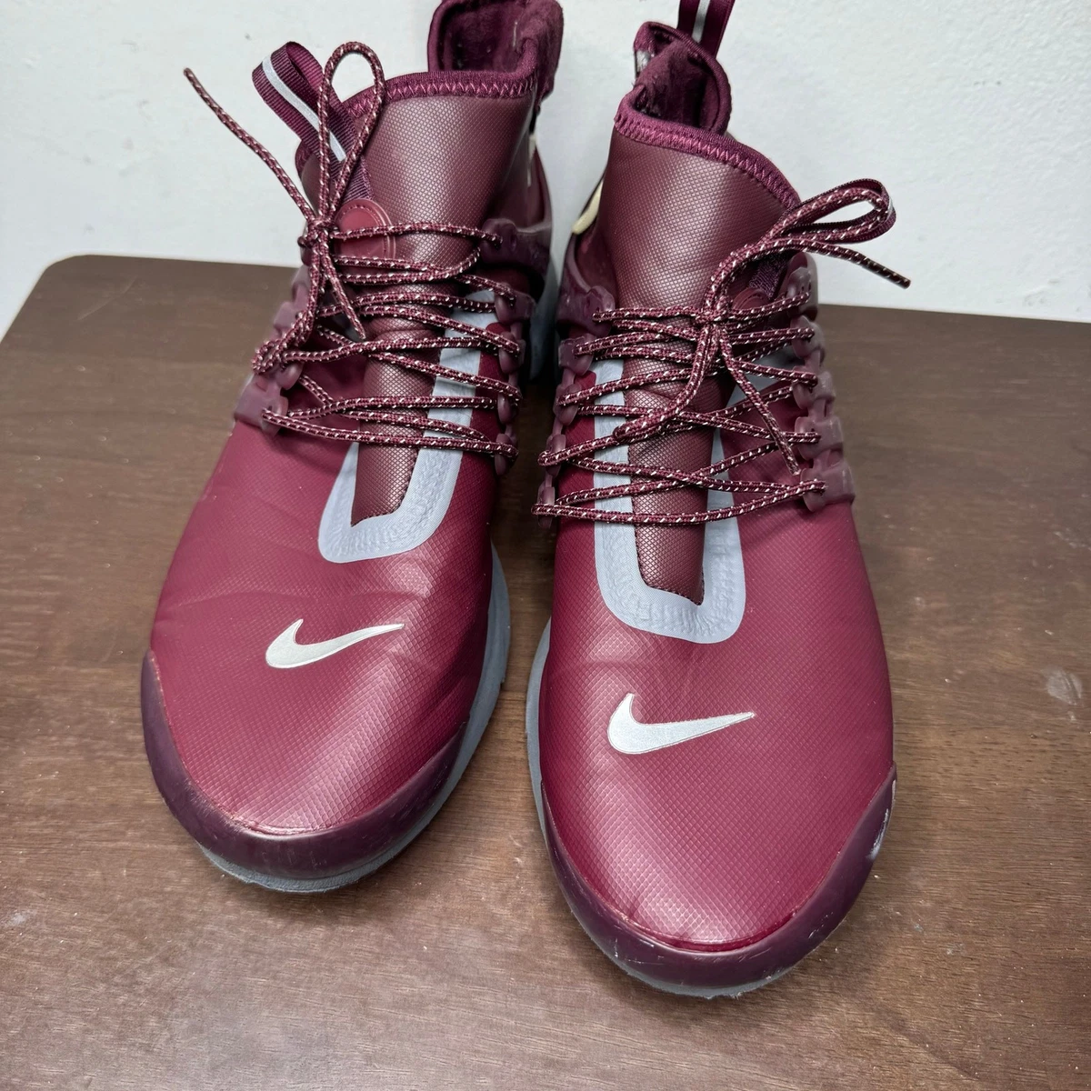 Nike Air Presto Mid Utility Bordeaux Trail Running Shoes 859524-600 Mens Size 12 2017 Mens Nike Air Presto Mid Utility  main image 4