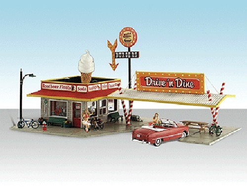 Woodland Scenics 5029 Edificio HO Listo para Usar Construido Drive n' Dine | Zustand: Nuevo