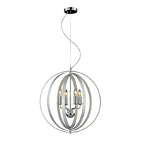 Chrom Durchsichtig Moderne HäNgelampe Pendelleuchte 4X40W/E14 120X56X120 [Cm]