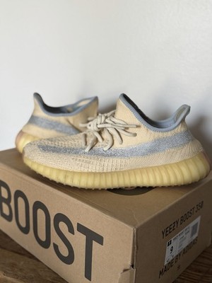 adidas Yeezy Boost 350 V2 Light GY3438 Low Top Sneaker Light Yellow/Blue Men