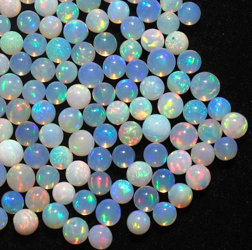 5--6mm AAA Grade Opal Beads Drilled Opal Loose Opal Balls Natural Opal Beads - Image 3 of 4