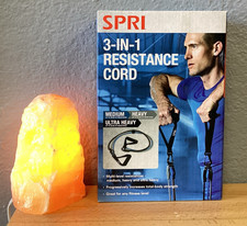 SPRI 3-IN-1 Resistance Cord/Tubes Medium Heavy Ultra Heavy Workout Sport Bands