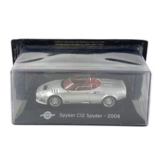 Modellino Auto Edicola 1/43 Spyker C12 Spyder 2008 Silver