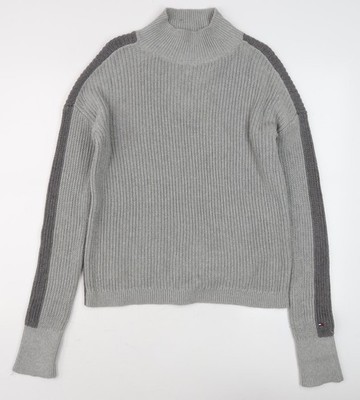 Grauer Pullover Pulli Herren UK Größe S Tommy Hilfiger