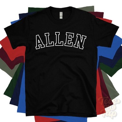 ALLEN T-SHIRT RETRO VARSITY STYLE georgia oconee