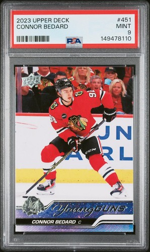 2023 Upper Deck #451 Connor Bedard PSA 9 Young Guns Rookie