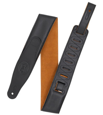 Levys MGS83CS-BLK-HNY 3 Zoll Cirro Garment Lederband, schwarz & honigfarben