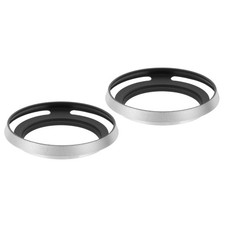 52mm 2pc Lens Hood, Universal for Lens, Silver