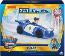 Paw Patrol Chase Movie Vehicle Set 2 in 1 Car & Motorcycle & Chase Figure