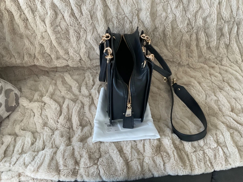 COACH Dreamer in Quilted Nappa Leather with Rivets - Gold/Black  #38541 EUC - Image 3 of 4