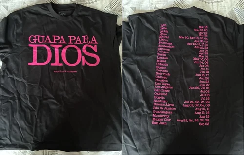 Rosalia Lux Tour 2026 Guapa Para Dios T-Shirt - product listing photo