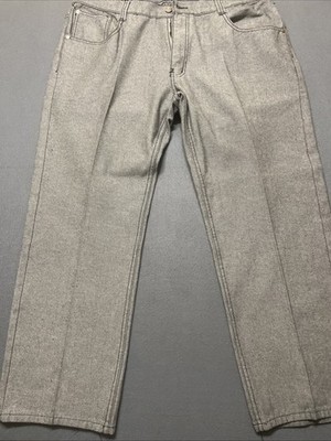 Old Skool Gray Denim Hip Hop Y2K Baggy Classic Wide Leg  Men s  44