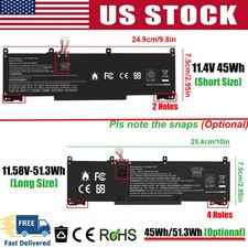 45Wh/51.3Wh RH03XL Battery for HP ProBook 440/ 445/ 450/ 630 /640/ 650 G8 G9 G10