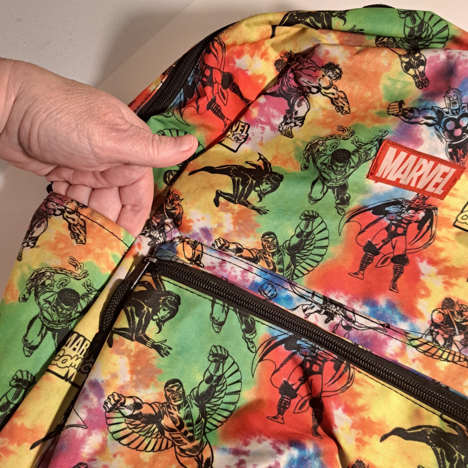 Marvel Super Hero Backpack Comic Book Multicolor … - image 7