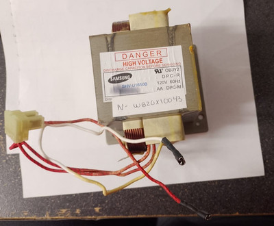 WB20X10043 GE MICROWAVE TRANS