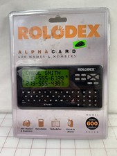 Vintage 1994 Pocket ROLODEX Electronic Hand Held Organizer 600 Alpha EL12K NEW