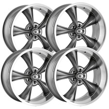 Set Of 4 Staggered-ridler 695 20x8.520x10 5x5 0mm Gunmetal Wheels Rims