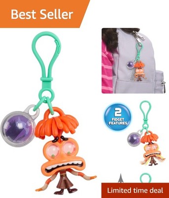 Collectible Inside Out 2 Sadness Keychain with Fidget Spinner   3  & Up