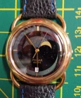 Vintage Pulsar Seiko Moon Phase Watch New Battery Running V338 Rare Model 1987