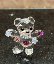 Swarovski 2010 Kris Bear 🐻 Flowers 💐 For You Rare, Retired #1016620
